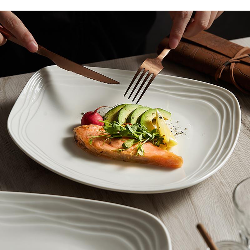 Home Cooking Dinner - Eenvoudige keramische dinerborden, kookgerei, hoogwaardig, voor
