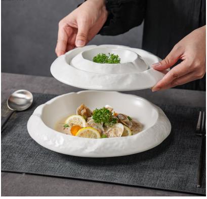 Home Cooking Dinner - Onregelmatige vorm Prachtige kookgerechten Keramische dinerborden