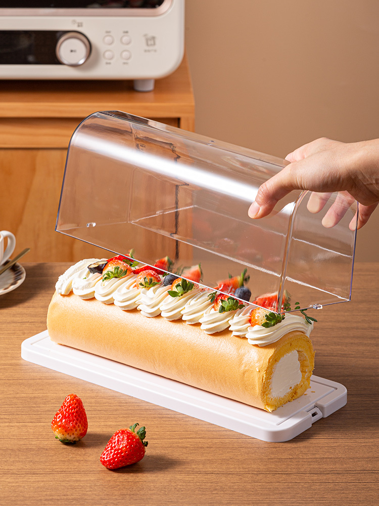 Home Cooking Services - Transparante Cake Roll Display Box Bakopslagcontainer