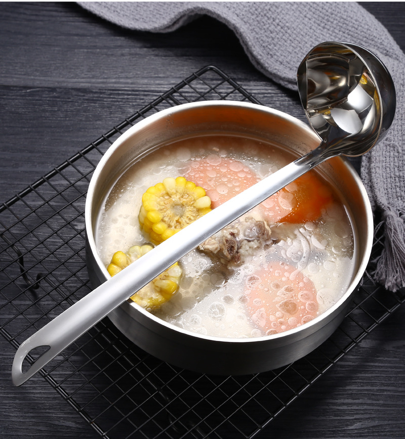 Home Cooking Dinner - Lange steel olie soep aparte lepel