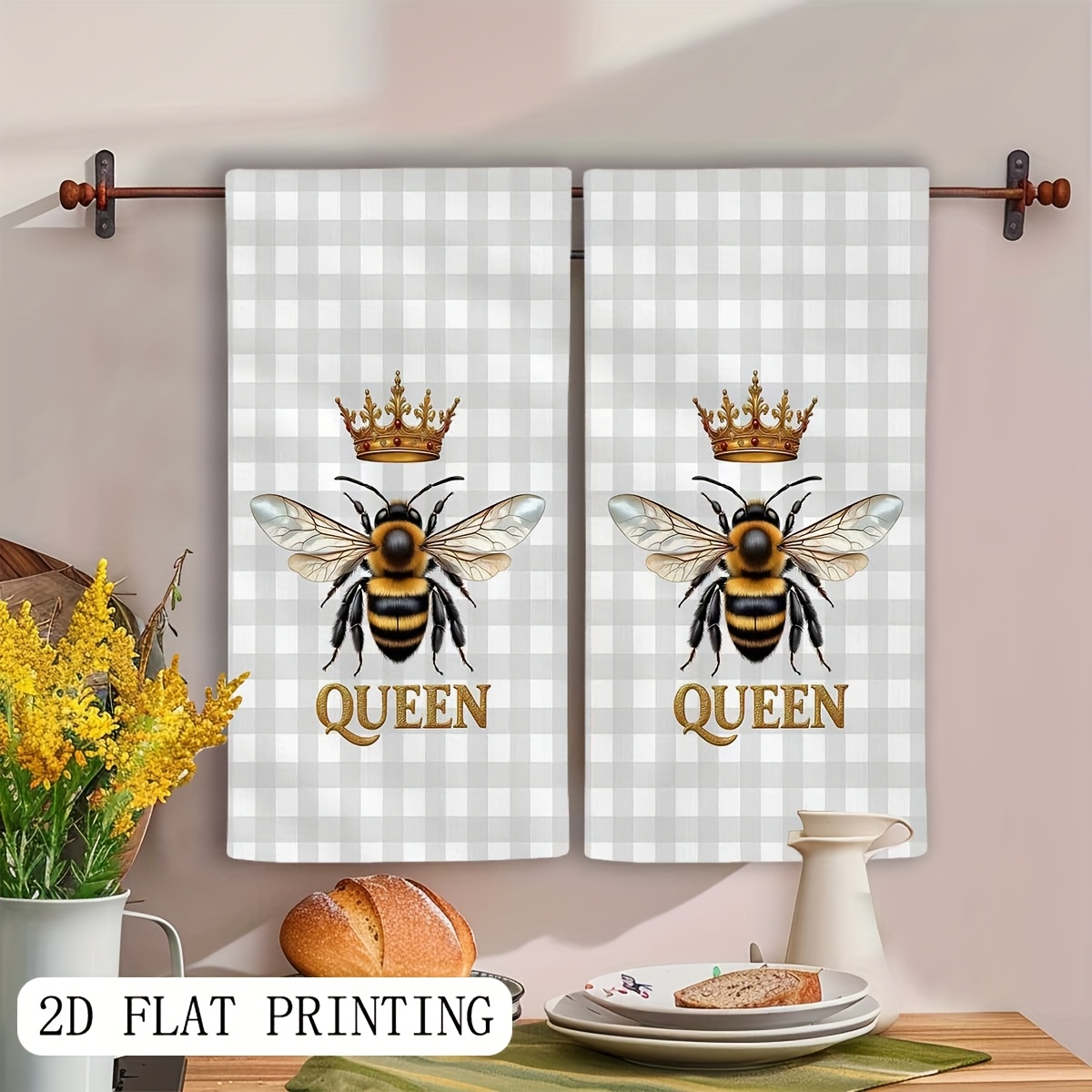 2 stuks, geruite Queen Bee Gar - Home Cooking Queen recensie en prijs