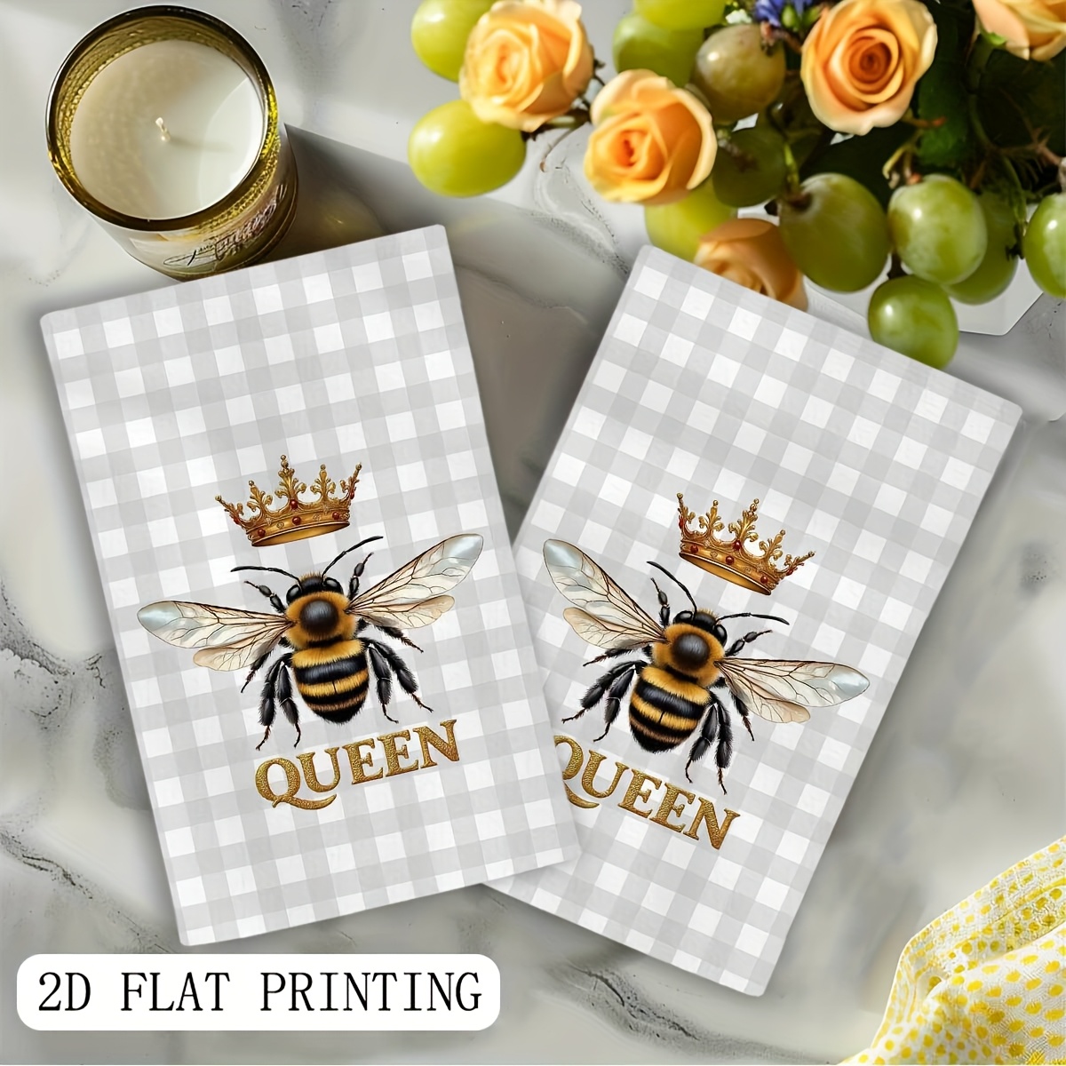 2 stuks, geruite Queen Bee Gar - Home Cooking Queen recensie en prijs
