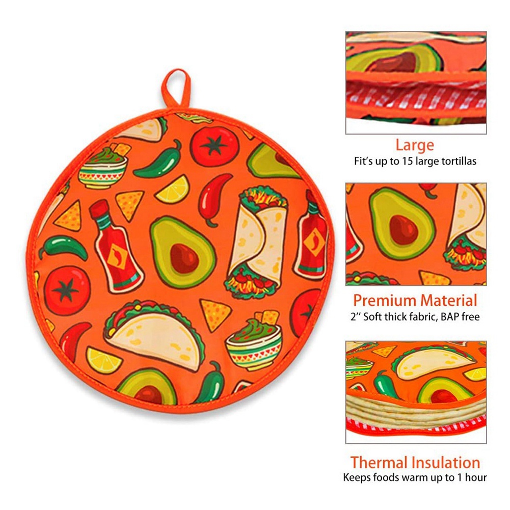 ABJI-2 Stuks 12 Inch Doekentas - Tortilla Warmer Cloth recensie en prijs