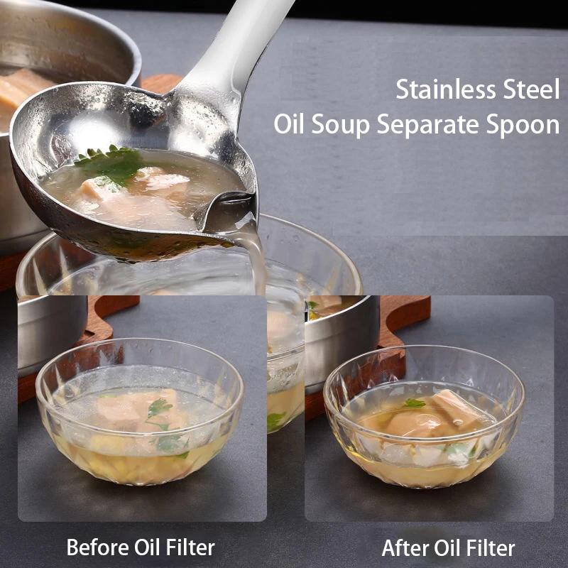 Lange steel lepel met zeef, vo - Home Cooking Dinner recensie en prijs