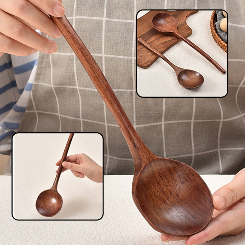 Lange steel houten ramenlepel  - Home Cooking Services recensie en prijs